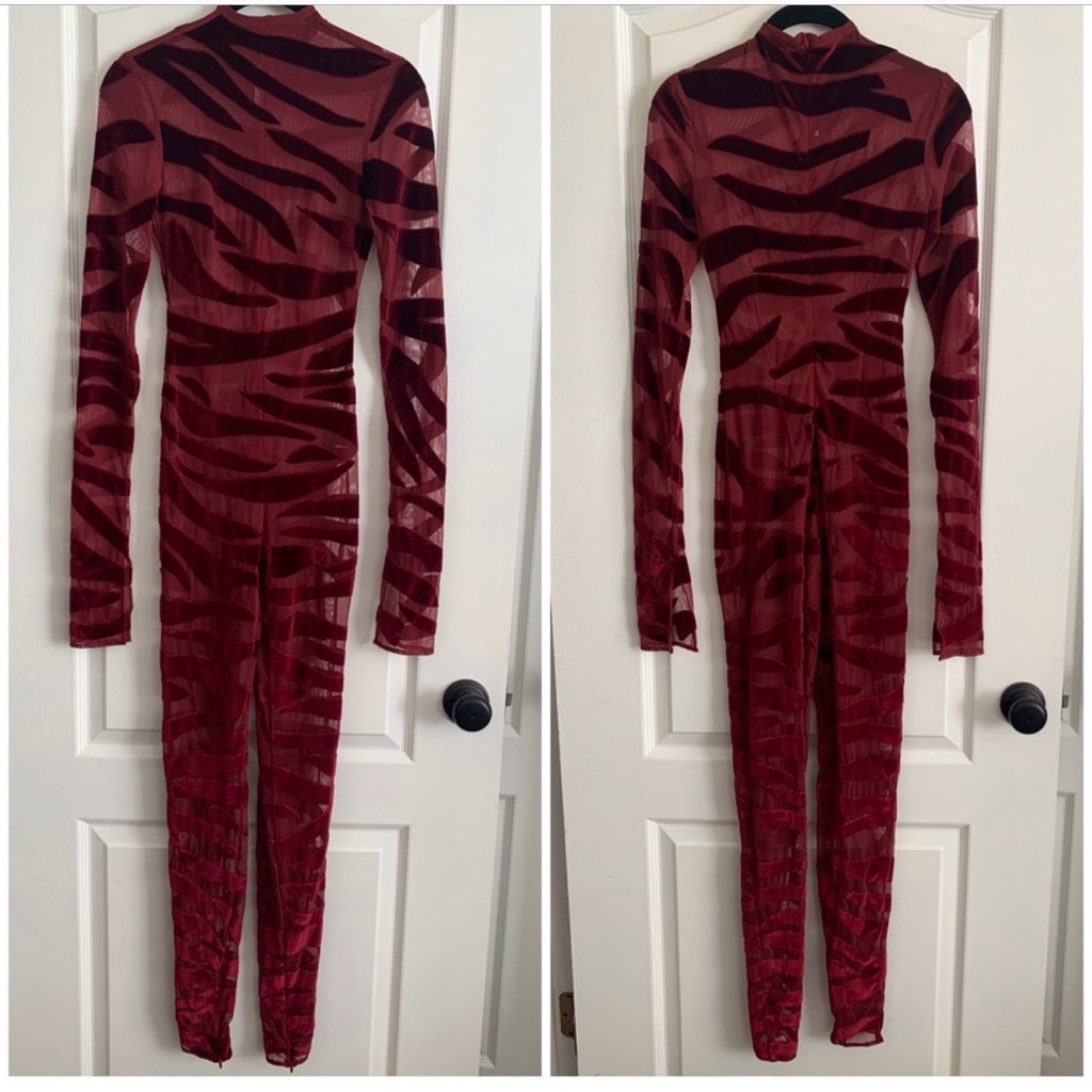 Brand New Never Worn Laquan Smith Tiger Bodysuit